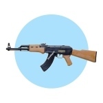 تفنگ کلاش AK47 وکيومي