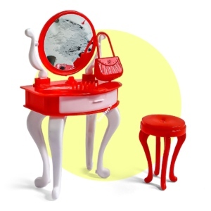 عروسک کفش دوزکی با میز آرایش