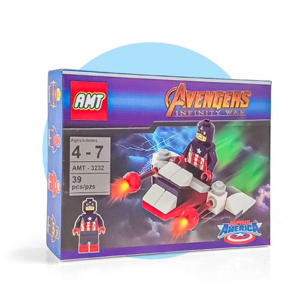 لگو 2 مدل فلش و کاپيتان آمريکا با سفينه فضايي