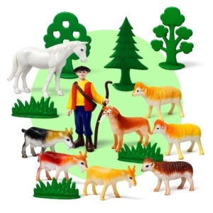 حیوانات گله و چوپان(tohidtoys.ir)