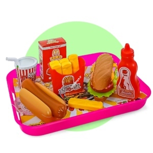 ست فست فود 19 تایی(tohidtoys.ir)